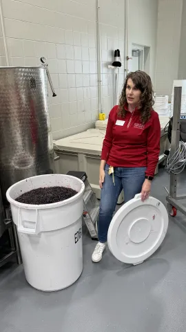 Erin Norton, Director of Midwest Grape and Wine Industry Institute, talks about winemaking.