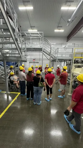 Inside the Kent Feed Mill and Grain Science Complex.