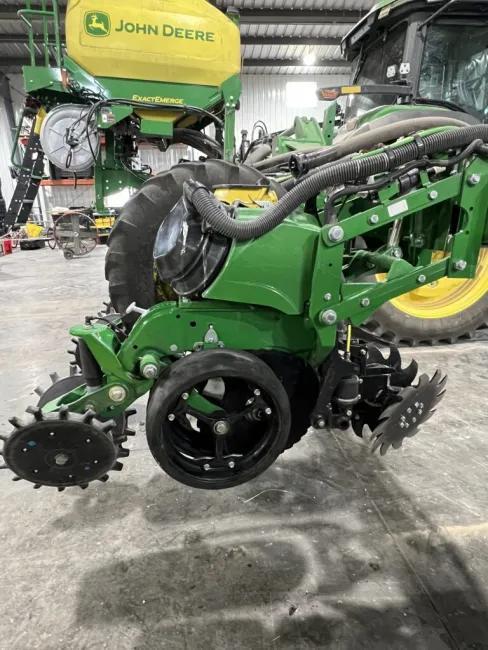 Close up shot of planter components