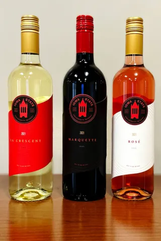 3 bottles of ISU Winery wine